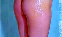 Hey, College Student Reveals Wet Thong During Shower Time!