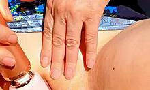 Maturemons sexy mature vibes fingers and spreads her bald cunt