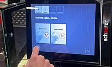 Teen deepthroats and gags on big swallow 😈💦