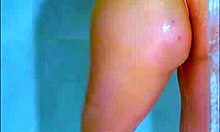 Hey, College Student Reveals Wet Thong During Shower Time!