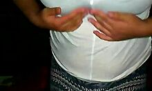 Lydia in Thong, Highlighting the Contrast Between Her Innocent Teen Nature and Playful Pose