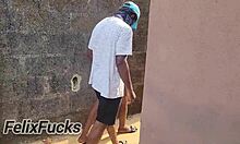 Olosho escort delivers doggystyle fucking and blowjob in house part