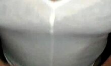 Lydia in Thong, Highlighting the Contrast Between Her Innocent Teen Nature and Playful Pose