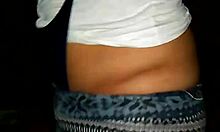 Lydia in Thong, Highlighting the Contrast Between Her Innocent Teen Nature and Playful Pose