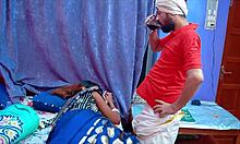 juicy hot indian housewife in bedroom 😍 blowjob and pussy fucking