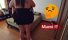 Latina Mommy Enters Stepson Room Without Panties