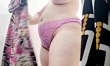 Is that wonderful italian stepmom's hairy pussy in the public store?