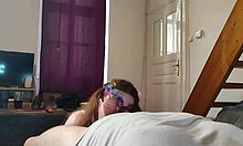 obsessed stepdaughter worships stepdaddys huge cock