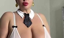 Milf wife craves two cocks with her huge natural tits