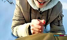 Outdoor Blowjob By Russian Stepsister