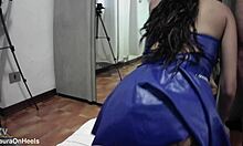 does this milf in fishnets want a facial on her big ass?