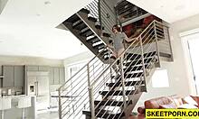 Aria sky, ginger teen femme fatale, gets fucked