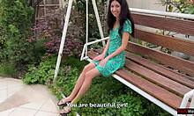 i made my hottie walk with cum on her face after she lost the game, it was so embarrasing