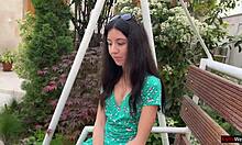 i made my hottie walk with cum on her face after she lost the game, it was so embarrasing