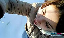 Outdoor Blowjob By Russian Stepsister