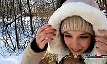 Outdoor Blowjob By Russian Stepsister