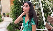 i made my hottie walk with cum on her face after she lost the game, it was so embarrasing