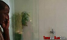 Teen rides black mamba monster cock 😍