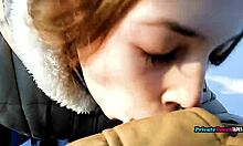 Outdoor Blowjob By Russian Stepsister