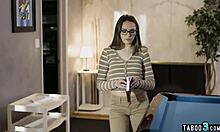 perv superstar fucks timid teen reporter aften opal with monster cock