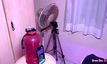 Sucking the cuckold's dick while moaning and cumming on another's pussy 😈