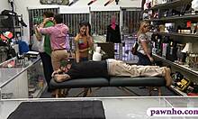 pawnshop owner fucks slim asian girl on table