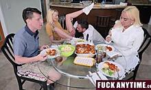 Family members experience intense emotions during dinner and intimate moments together