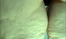 hidden camera catches stepmom in kitchen wearing only panties and see-through blouse