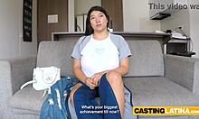 huge boobs japanese latina milf on casting but being too old 😅