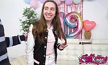 Carolina lorca celebrates 19 with rough threesome