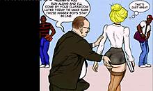 white slut teacher's passionate interracial encounter with big black cock at school 😏