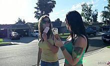 Melina Mason and Kierra King Share Intense Lesbian Orgasm at Home