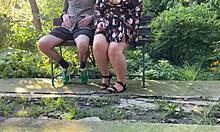 mother-in-law's natural tits dripping cum