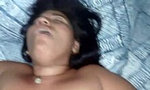 Real amateur couple having passionate sex at home