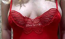 pregnant milf shows butt and pussy in pantyhose upskirt