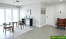 Stepsiblings fuck stepmom and hookup!