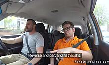 Blonde Friend Gets Banged By Fake Driving Instructor's Pal In Hidden Classroom POV