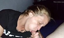 girlfriend passionately smokes my pole feeling intense pleasure
