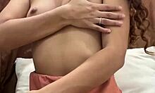 Amateur Really Enjoys Caressing Her Pussy While Thinking About A Big Cock.