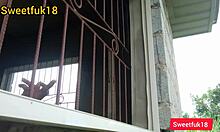 My neighbor distracted me while working in the garden and we got intimate together