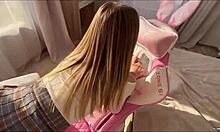 Sexy Gamer Girl Sucks Cock And Enjoys Passionate Fucking In Lingerie