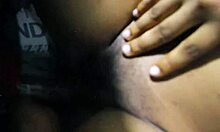 Hot ebony teen fucks ex-boyfriend while husband works on her birthday