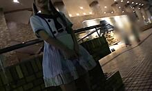 cute japanese school girl cosplayer secret video