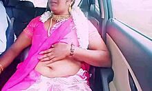 indian housewife cheats, fucks boyfriend in car with dirty talks!