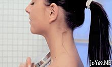 young babe toys her tight cunt solo