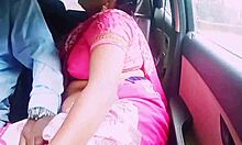 indian housewife cheats, fucks boyfriend in car with dirty talks!