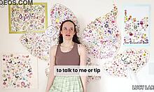 About My Sticker Collection With Girlfriend In Voyeur Backstage