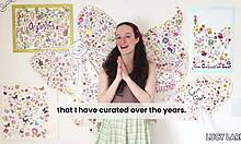 About My Sticker Collection With Girlfriend In Voyeur Backstage