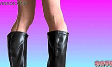 I Masturbating In Miniskirt Boots Polka Dot Panties Secretgakuen