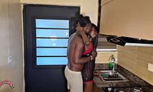 i fucked that skinny ebony ass in the kitchen